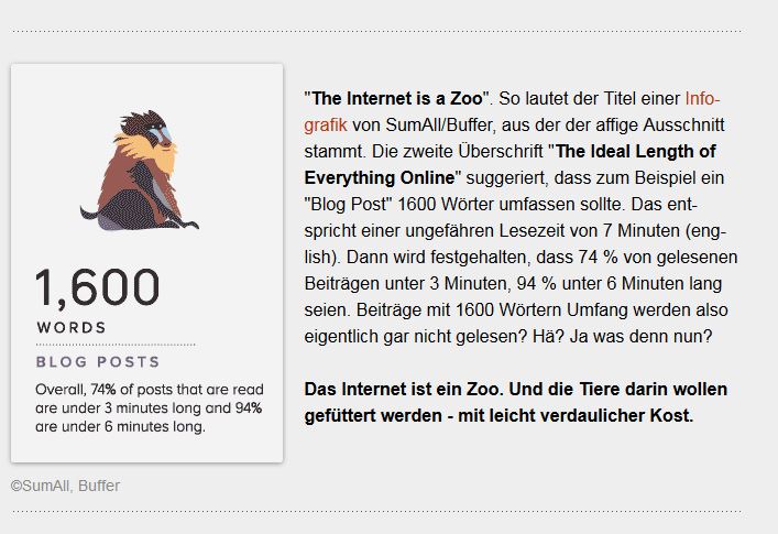 Das Internet ist ein Zoo - Info-Grafik