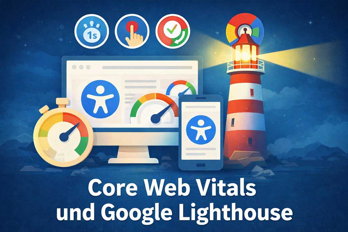 Header-Bild zur Seite über Core Web Vitals und Google Lighthouse