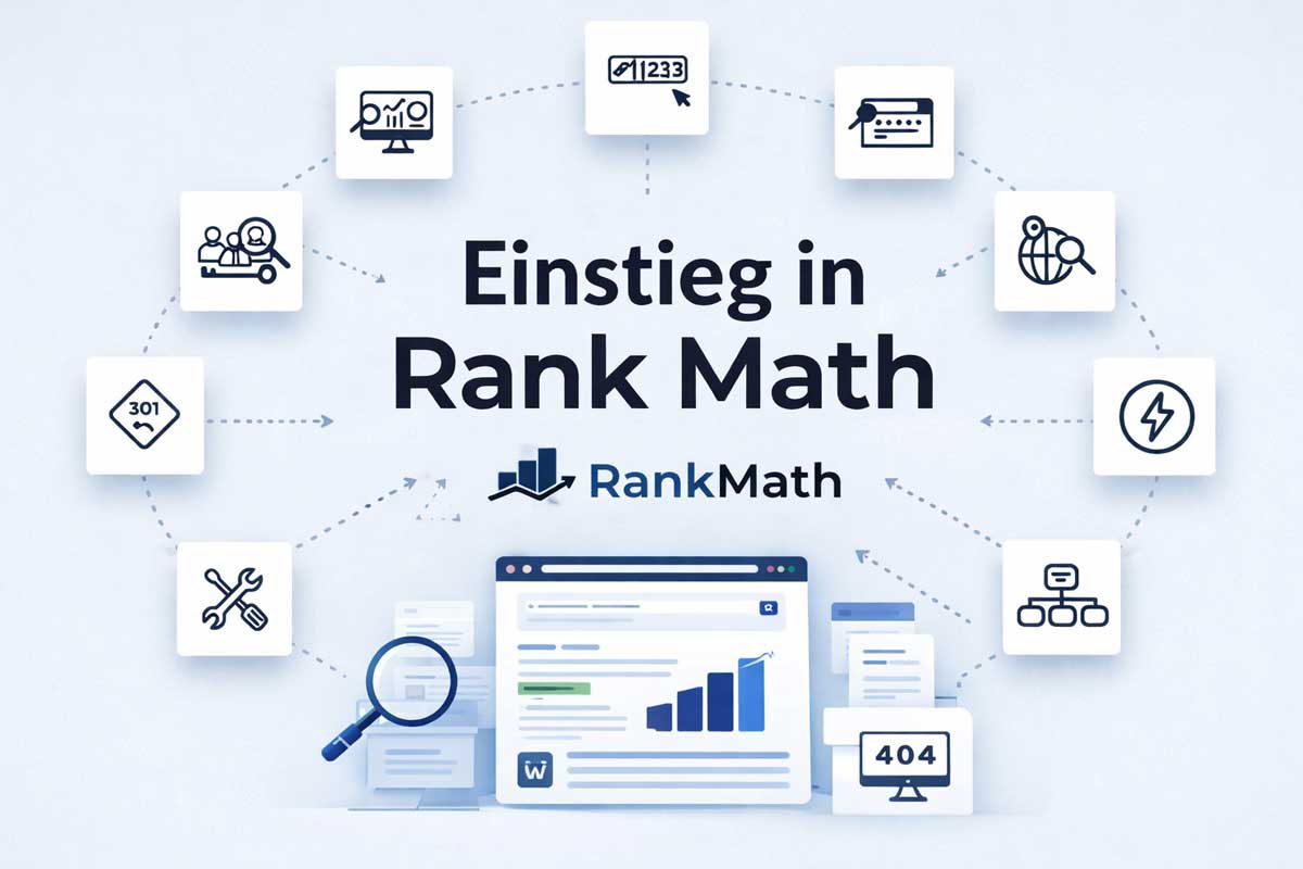 Grafische aufbereitetes Header-Bild zum Thema Rankmath