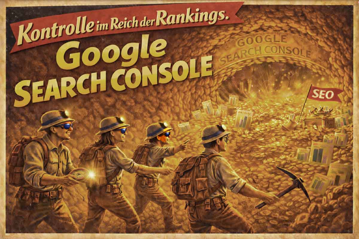 Das Header Bild zeigt SEOs in der Google Search Console