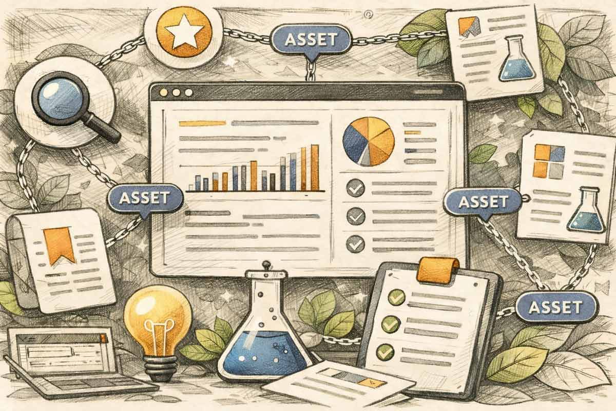 Hero-Bild im Header der Seite Linkable Assets