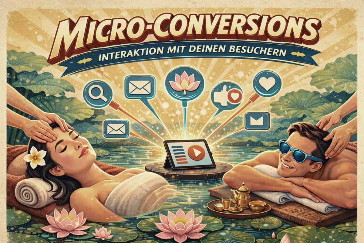Micro-Versions, Interaktion mit deinen Besuchern, Lotus, Tablet, Massage, 50er Stil, Retrofarben