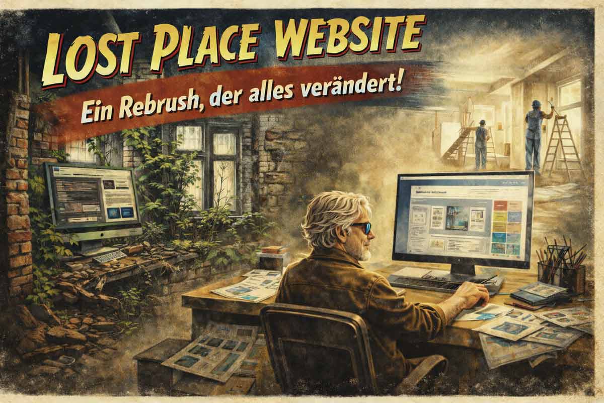 Ein Webdesigner arbeitet an einem Rebrush