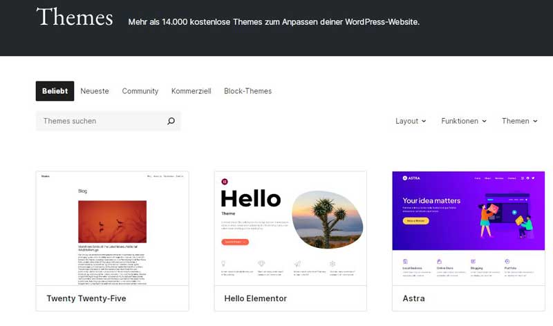 Themes für WordPress