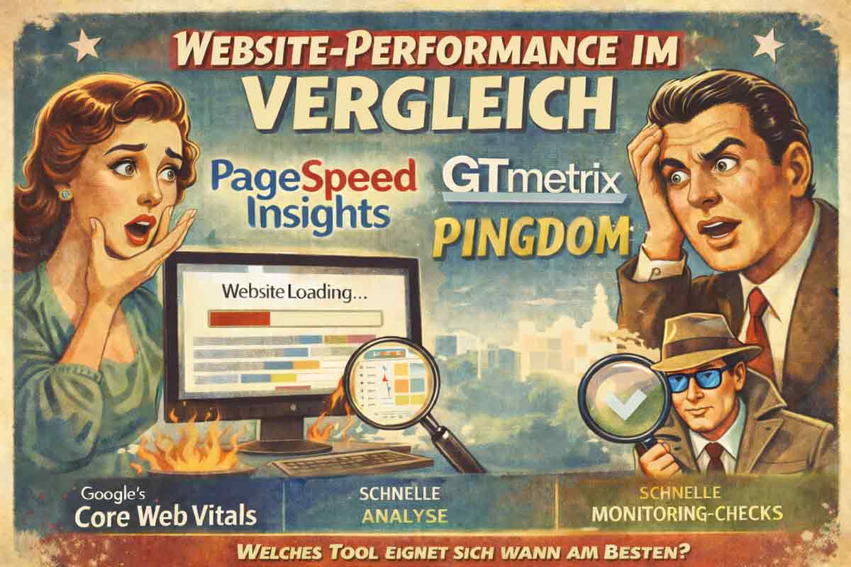 Header-Bild zum Thema Website Performance Tools vergleichen