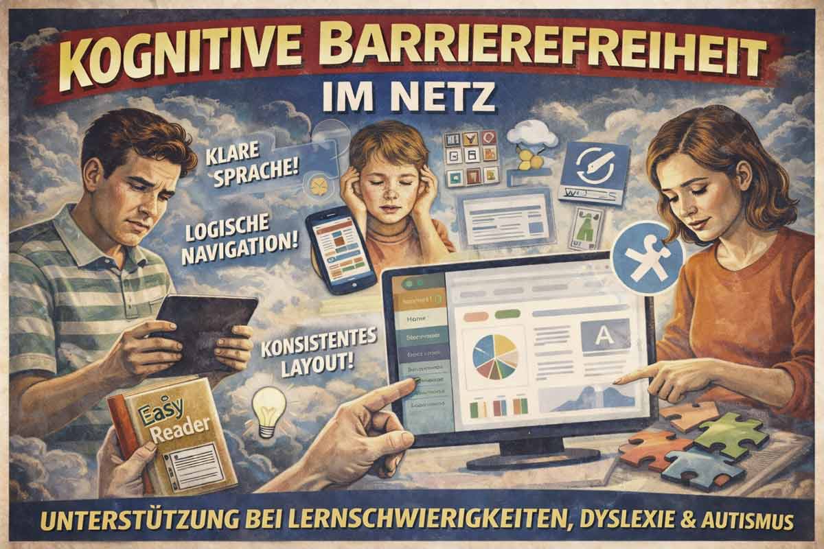 Barrierefreies Header-Bild: Webdesign für Menschen mit kognitiver Schwäche