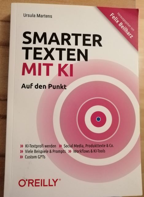Bild zeigt das buch Smarter Texten mit KI