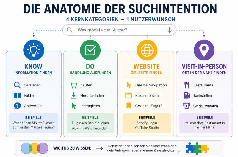 Infografik zur Anatomie der Suchintention