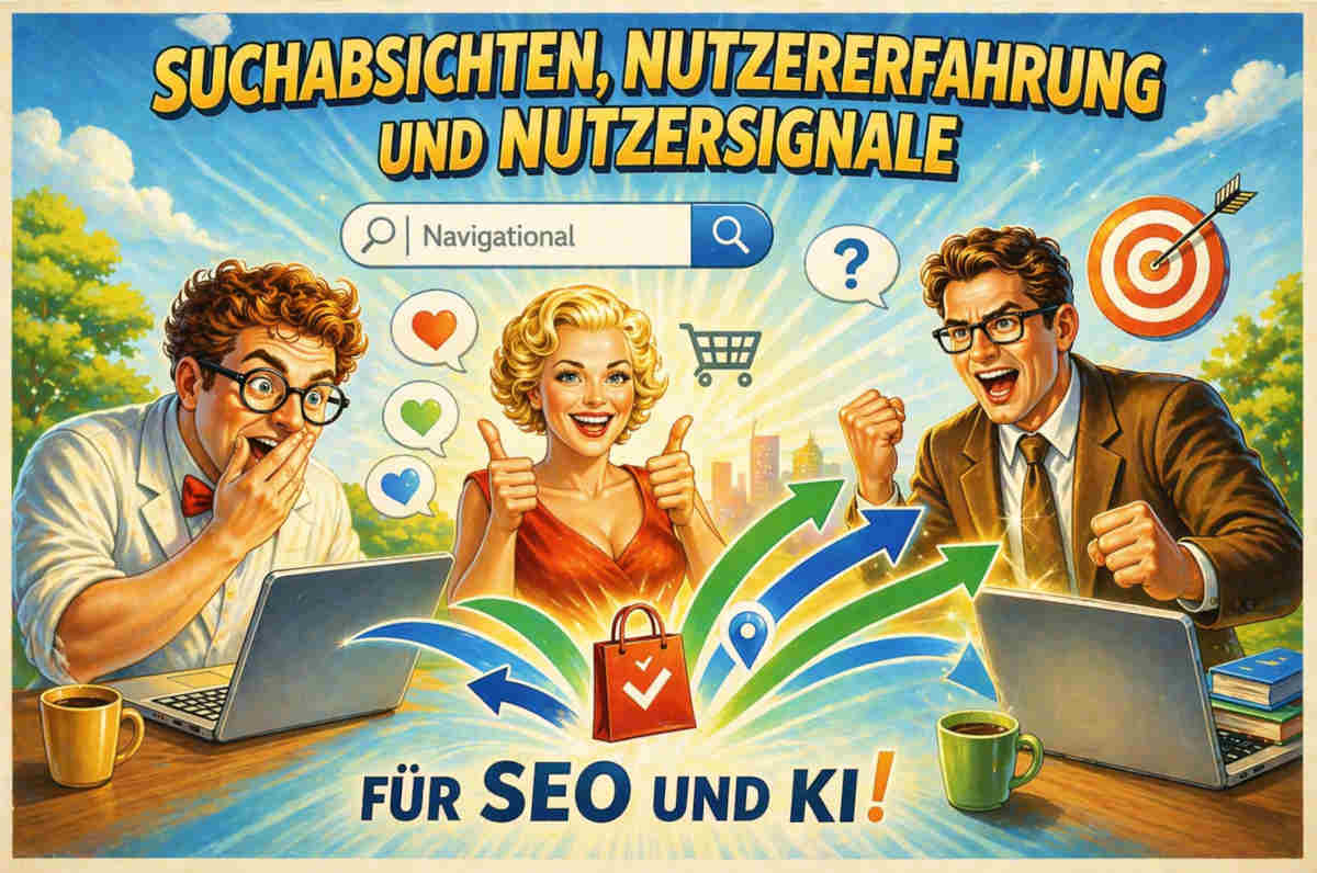 Header-Bild für das Thema Suchabsichten und Nutzersignale